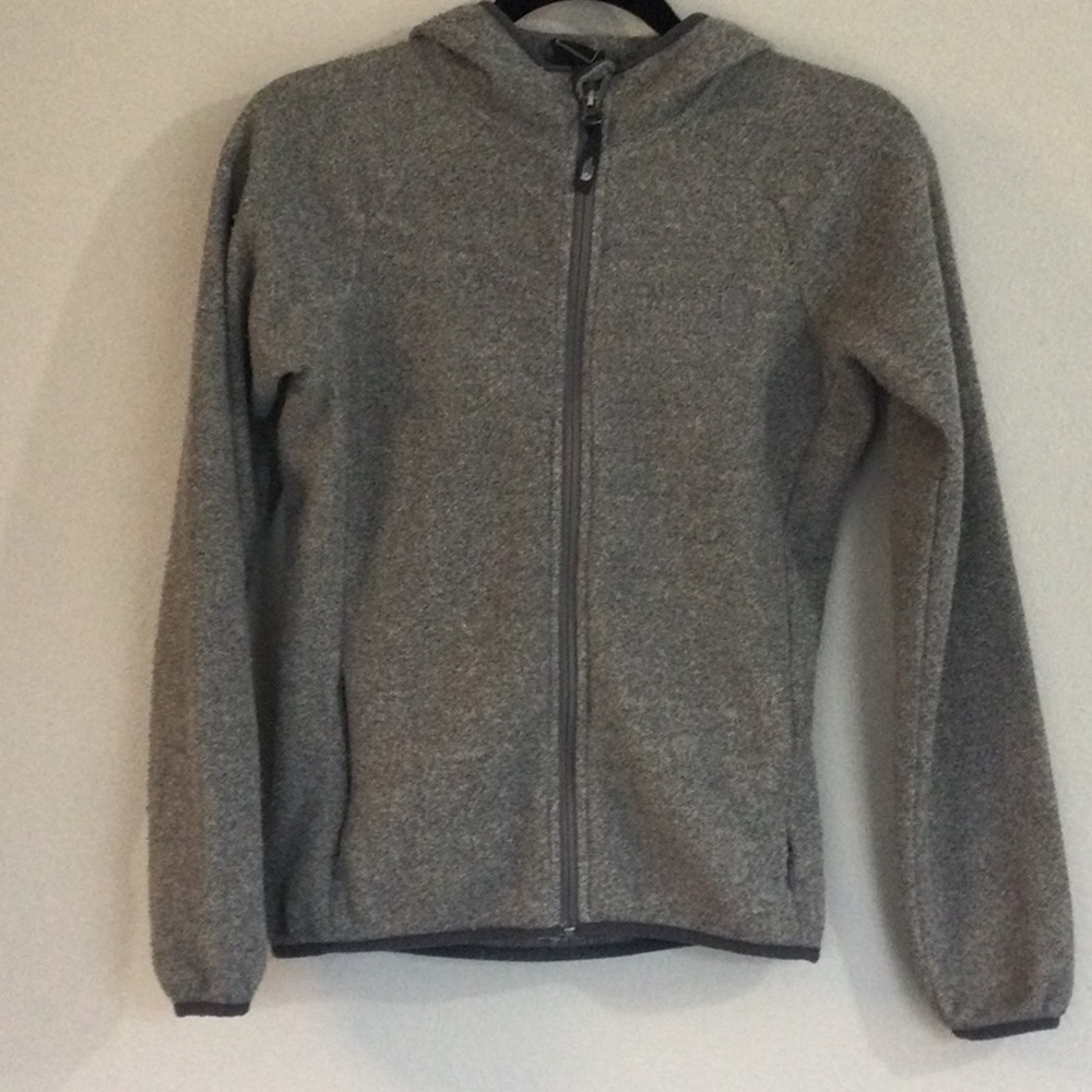 THE NORTH FACE, XSMALL, HOODED FLEECE ZIP UP JACKET, USED